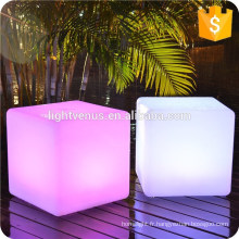 LED bar chaise moderne décoration extérieure led cube / conduit chaise cube / glow cube